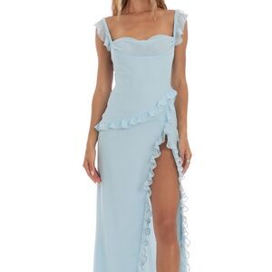 NWOT Lucy in the Sky Maxi Teal Dress